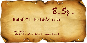 Bobál Szidónia névjegykártya